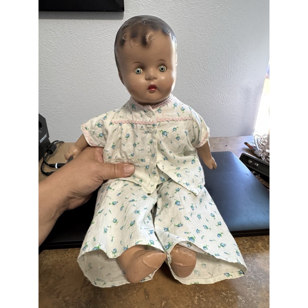 Vintage Composition Doll 16" Soft Body